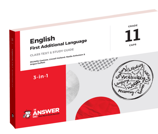 Grade 11 English FAL 3-in-1 CAPS AFR/ENG