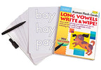Kumon: Long Vowels Write & Wipe - Flash Cards Ages 4,5,6
