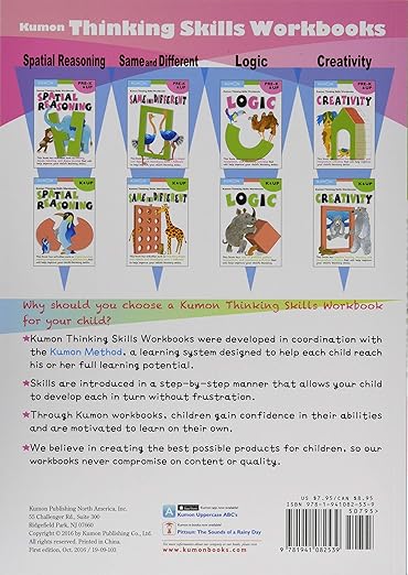 Kumon: Thinking Skills Workbooks K: Same and Different: K & Up Ages 4,5,6