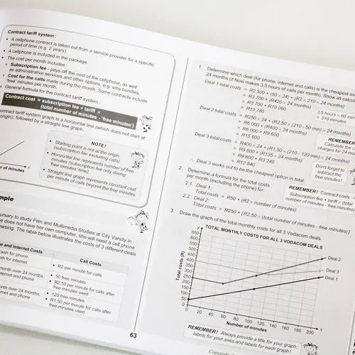 Grade 12 Maths Literacy 3-in-1 CAPS AFR/ENG
