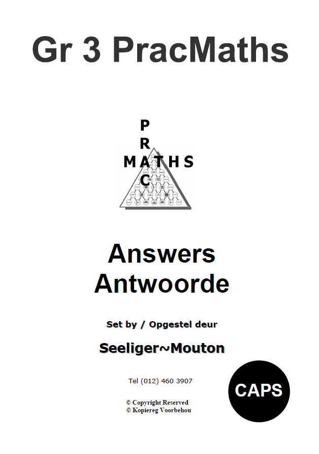 PA3 - Gr 3 PracMaths Afr (Memo included)