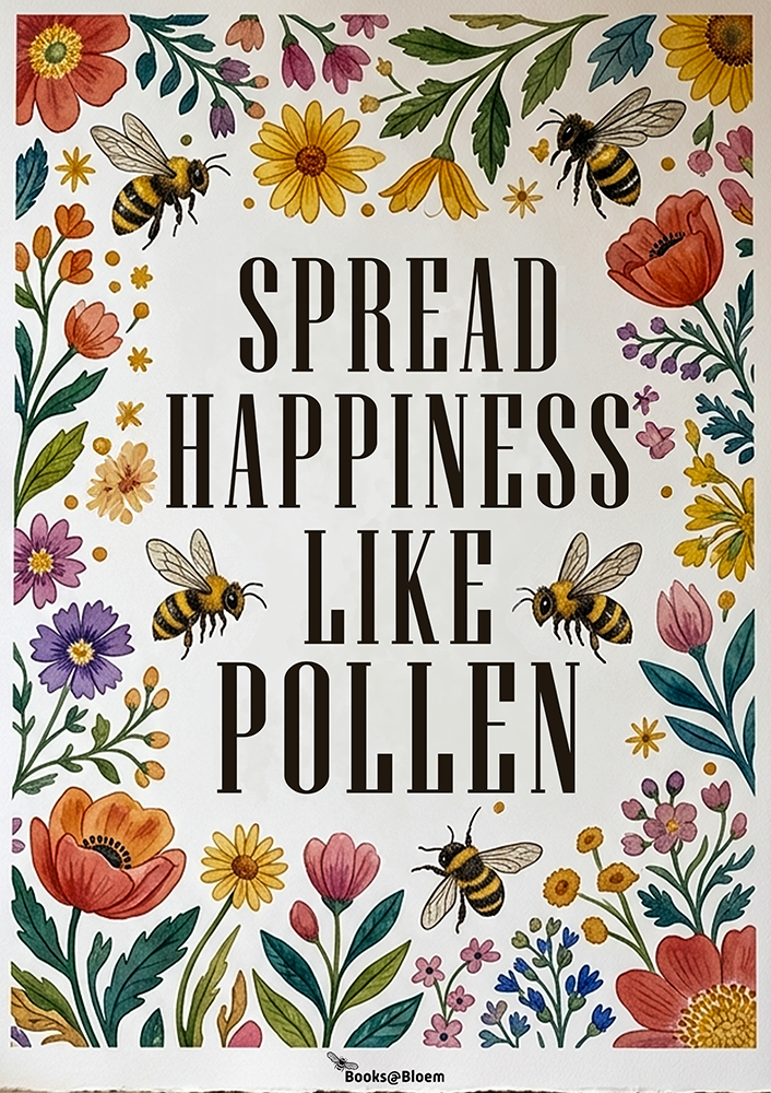 Inspirational Bee Wall Art – Printable Positive Quote Posters - Home & Office Décor on Canvas