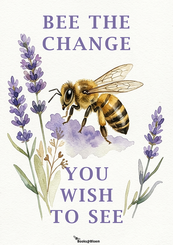 Inspirational Bee Wall Art – Printable Positive Quote Posters - Home & Office Décor on Canvas