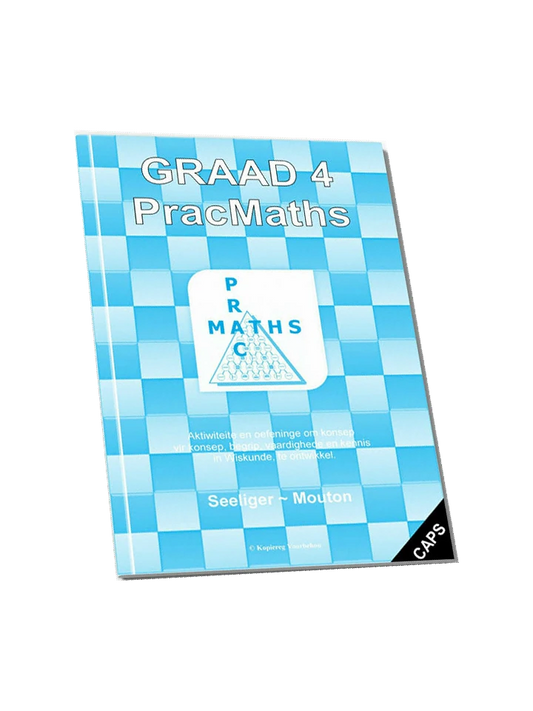 PracMaths Graad 4 Afrikaans – leerderboek se voorblad
