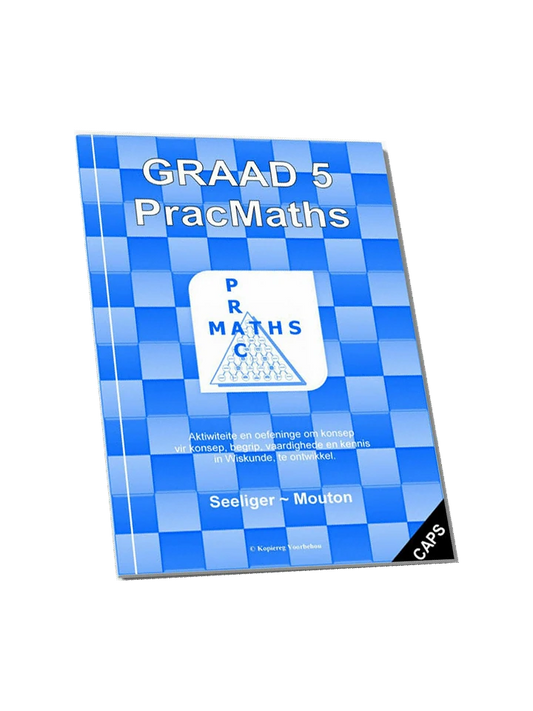 PracMaths Graad 5 Afrikaans – leerderboek se voorblad