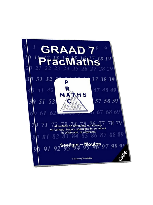 PracMaths Graad 7 Afrikaans – leerderboek se voorblad