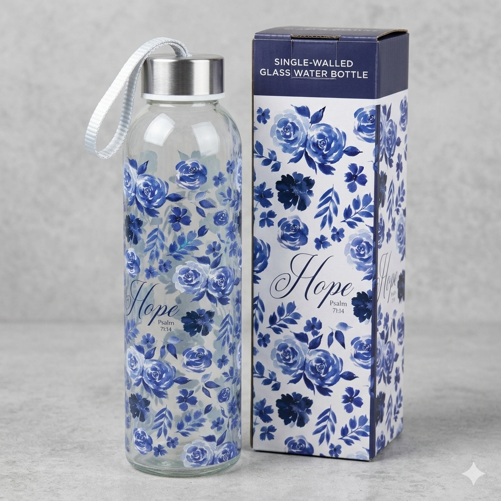 503ml Single-walled Glass Water Paslm Bottle