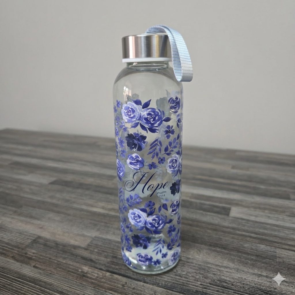 503ml Single-walled Glass Water Paslm Bottle